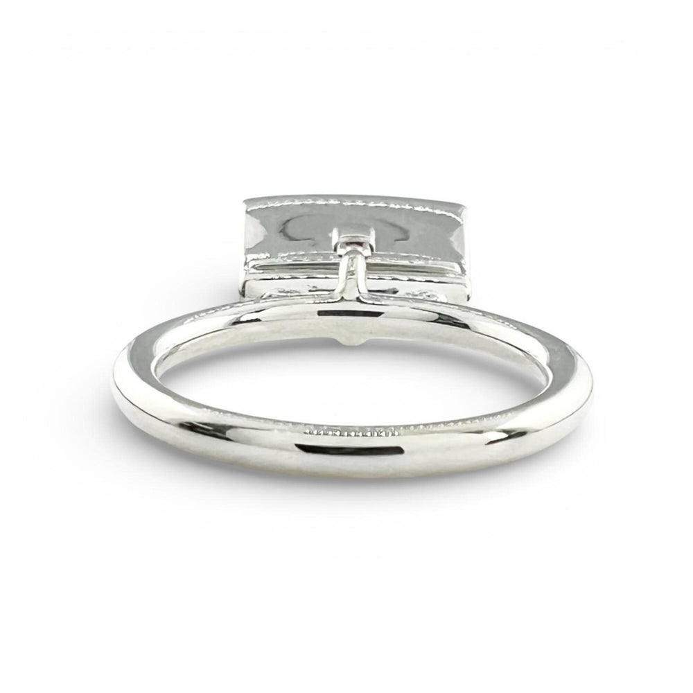 HERMES Kelly Amulette Ring, 2022 model, AG925 sterling silver, size 48, with box and case, made in Italy, weight 7.6g, women's — Like New