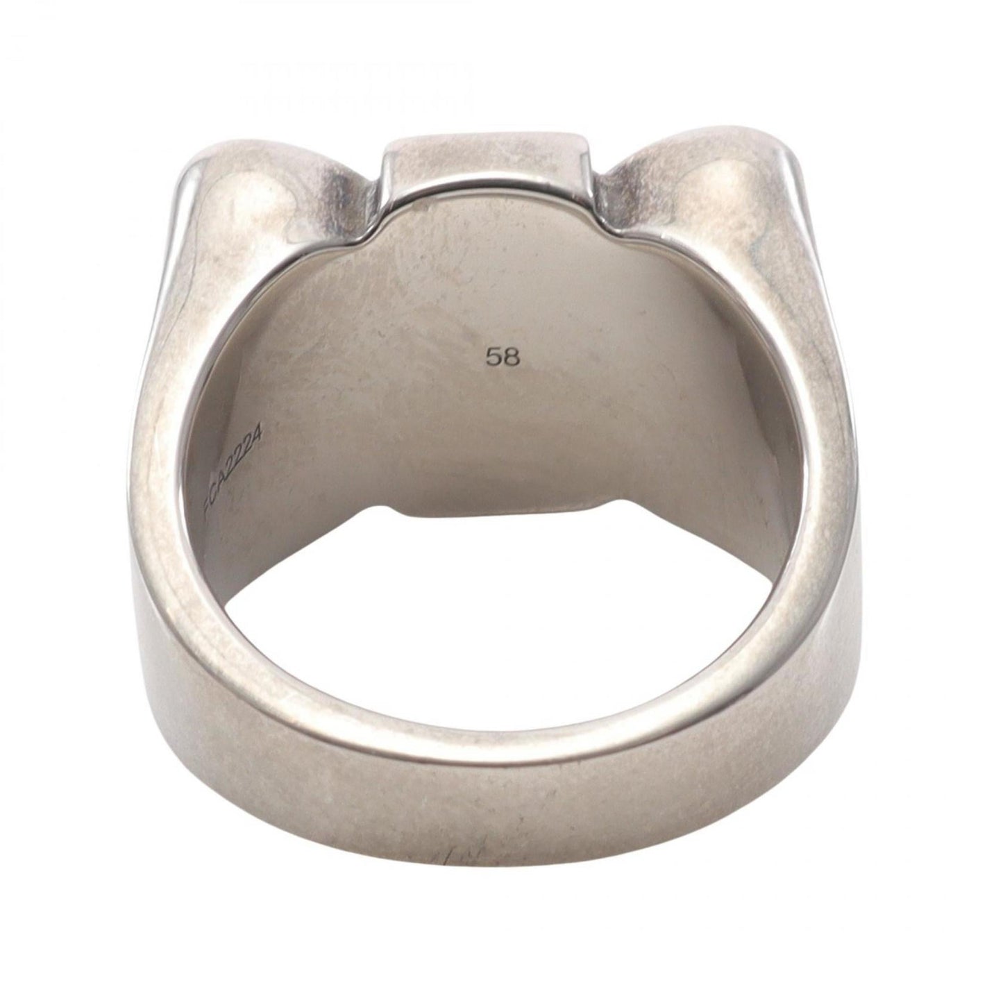 Celine San Onofre Chunky Triomphe Ring in Stainless Steel, Silver, for Women