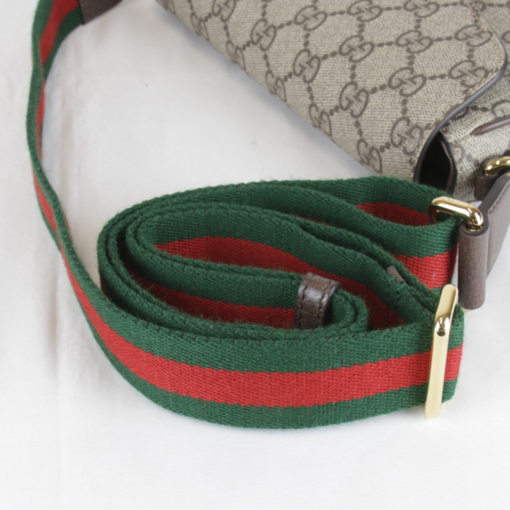 GUCCI Mini 764961・486628 Shoulder Bag GG Supreme Canvas Brown Women's — Like New