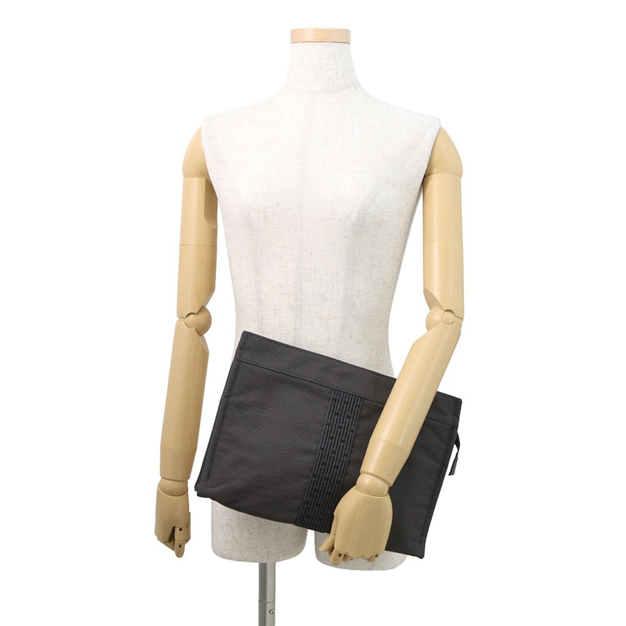 Hermes Clutch Bag Air Line Tote Canvas HERMES Second