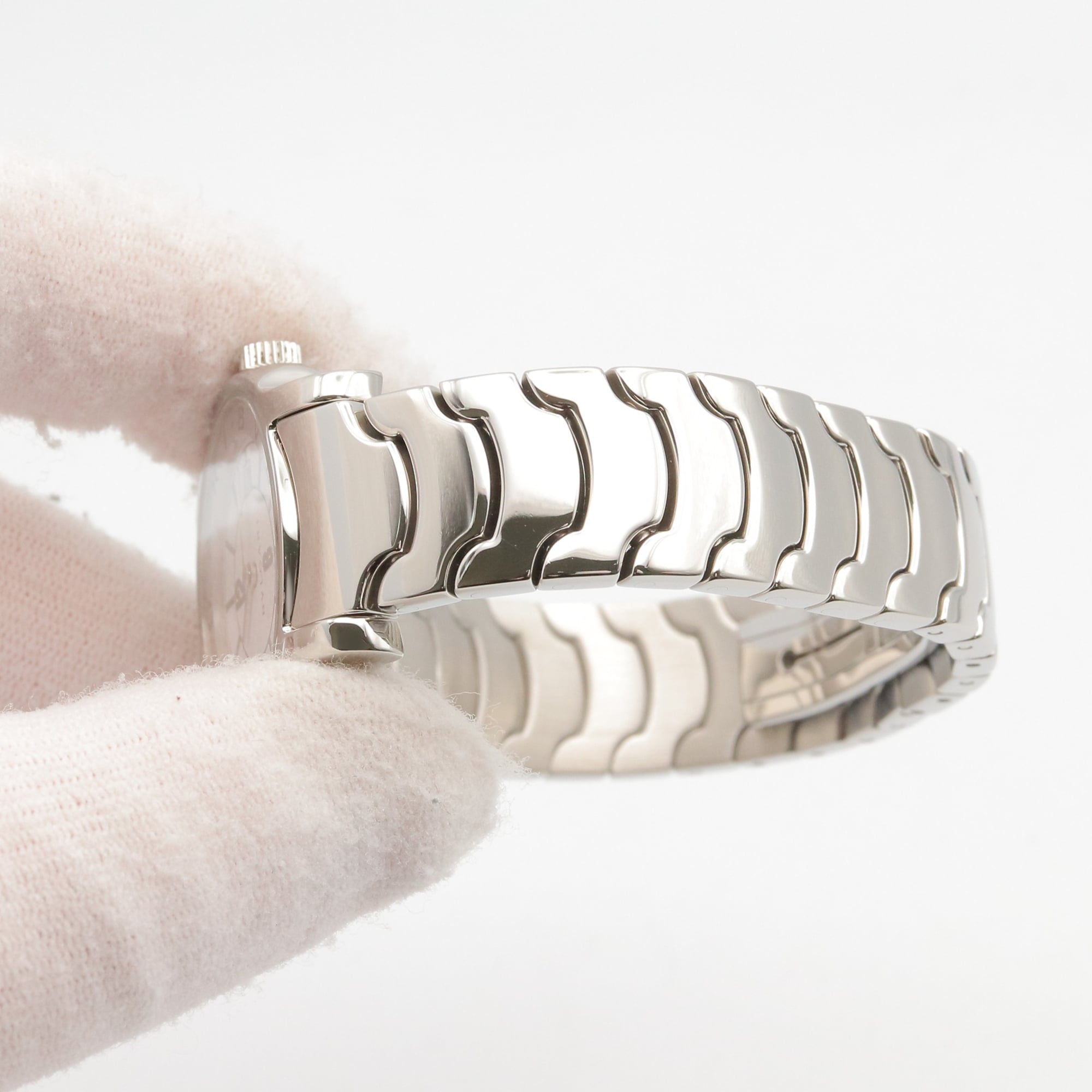 Bulgari BVLGARI Solo Tempo Watch, Stainless Steel, Women's, White (ST29S) — Very Good