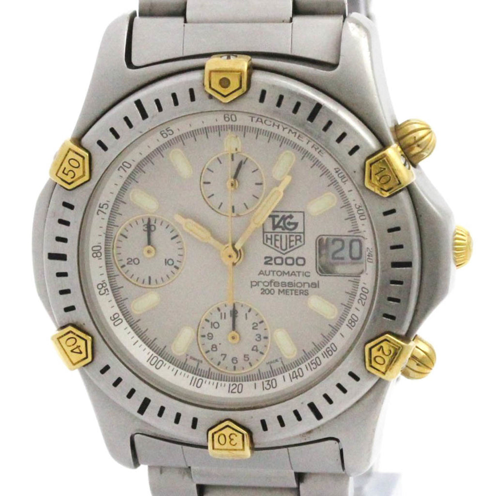 TAG HEUER 2000 Professional Chronograph Gold Plated Steel Watch 165.806 — Good