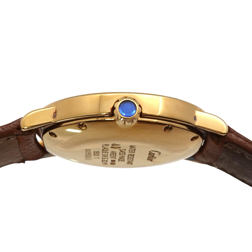 Cartier Must Ronde Vermeil LM W1006822 Women's Watch, Date, Ivory, SV925 Quartz Watch — Very Good