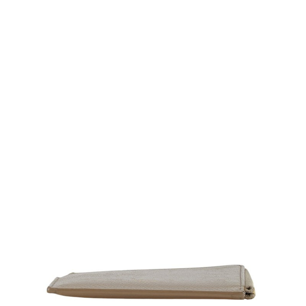 Celine L-shaped coin case, card compact wallet, grey leather, women's, CELINE