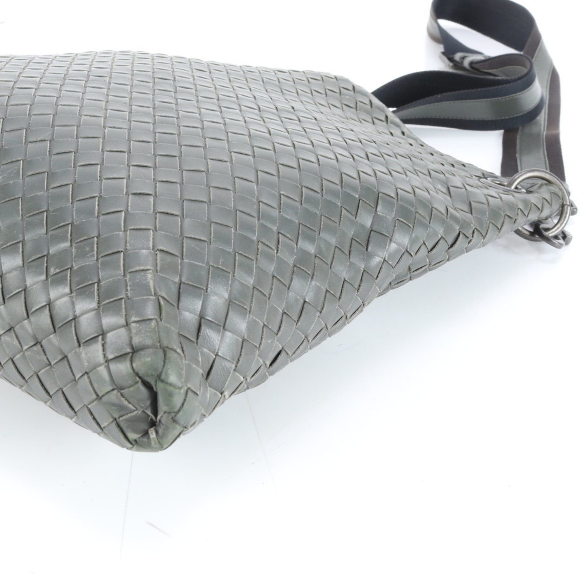 Bottega Veneta Intrecciato Braided Leather Shoulder Messenger Bag for Men