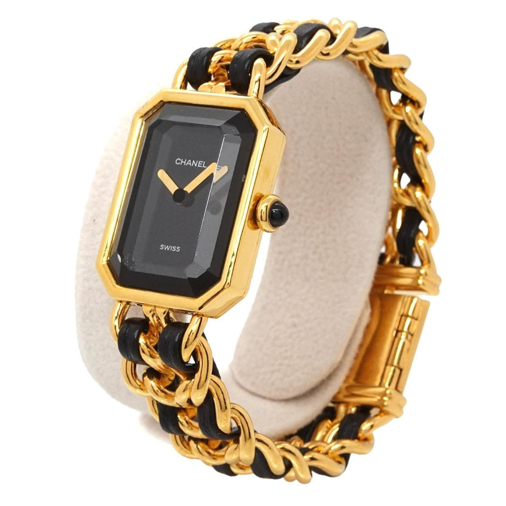 Chanel Premiere S-size H0001 Women's Watch Black Gold Quartz — Very Good