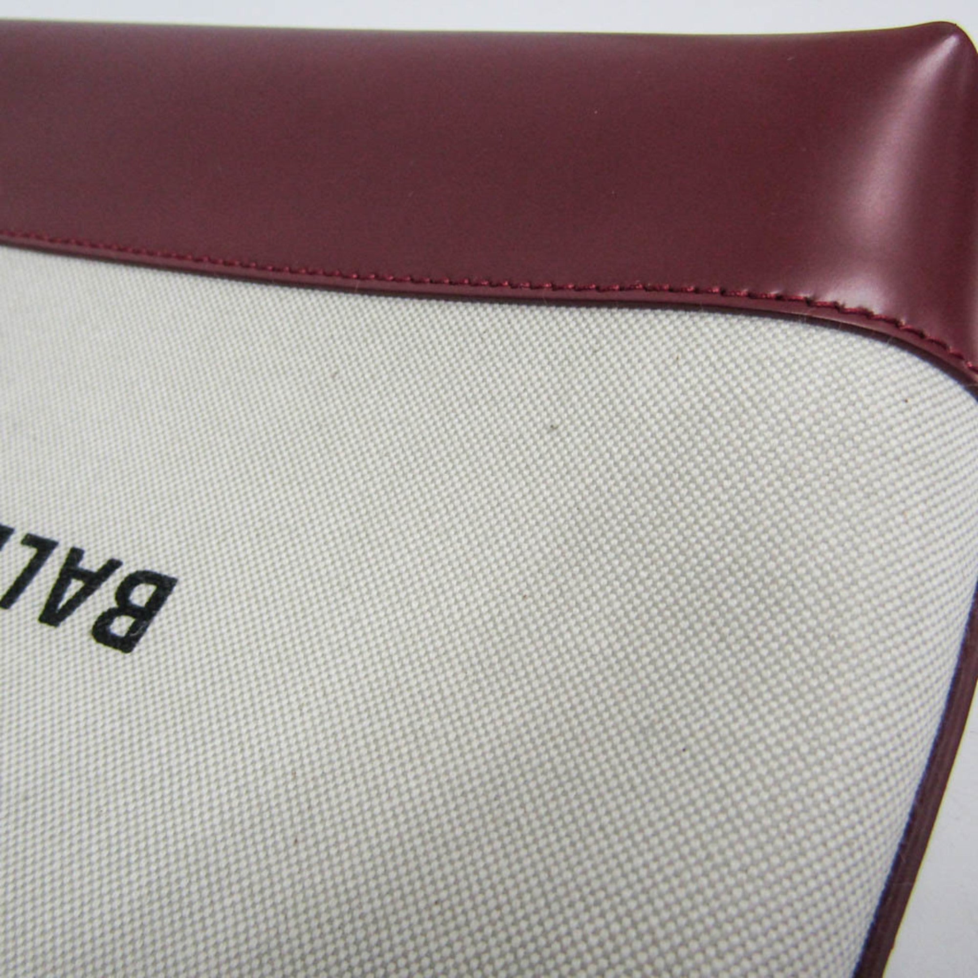 Balenciaga Navy Crossbody Bag 639497 Men,Women Canvas,Leather Shoulder Bag Off-white,Wine — Like New