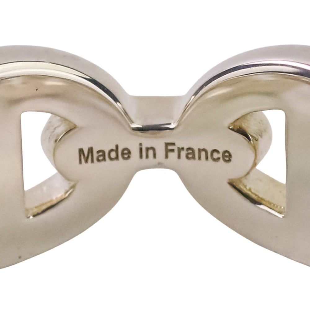 HERMES Chaine d'Ancre Enchaine PM AG925 Ring, Size 49 (equivalent), Silver, Women's — Like New