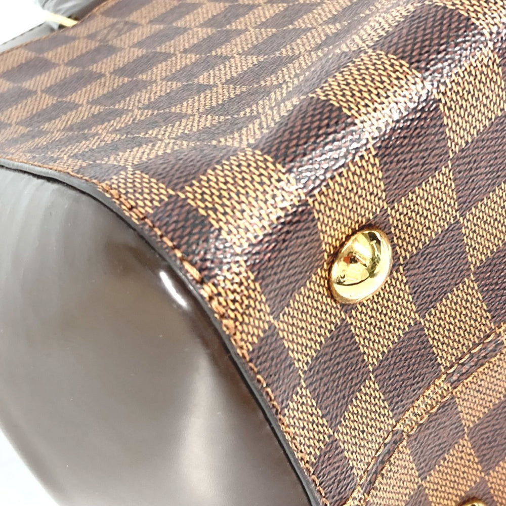 LOUIS VUITTON N41150 Damier Rivoli MM Shoulder Bag Tote Handbag Canvas Women's Ebene Brown — Like New