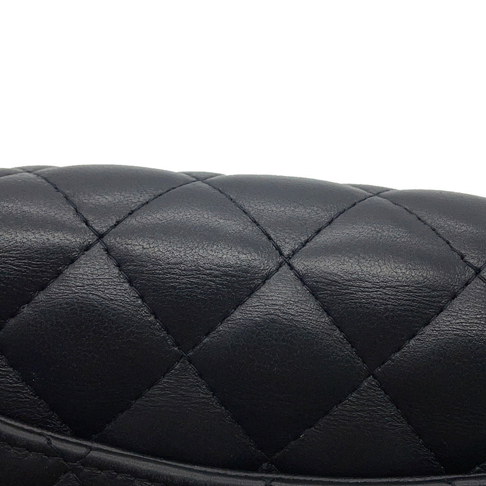 Chanel Chain Shoulder Bag Mini Matelassé 20 Coco Mark Lambskin A69900 CHANEL Black Handbag Women's — Like New