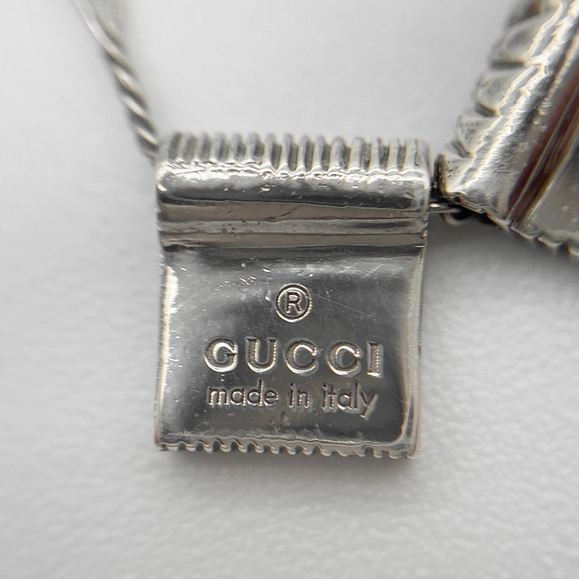 GUCCI Interlocking Necklace, SV925 Silver, Women's — Like New