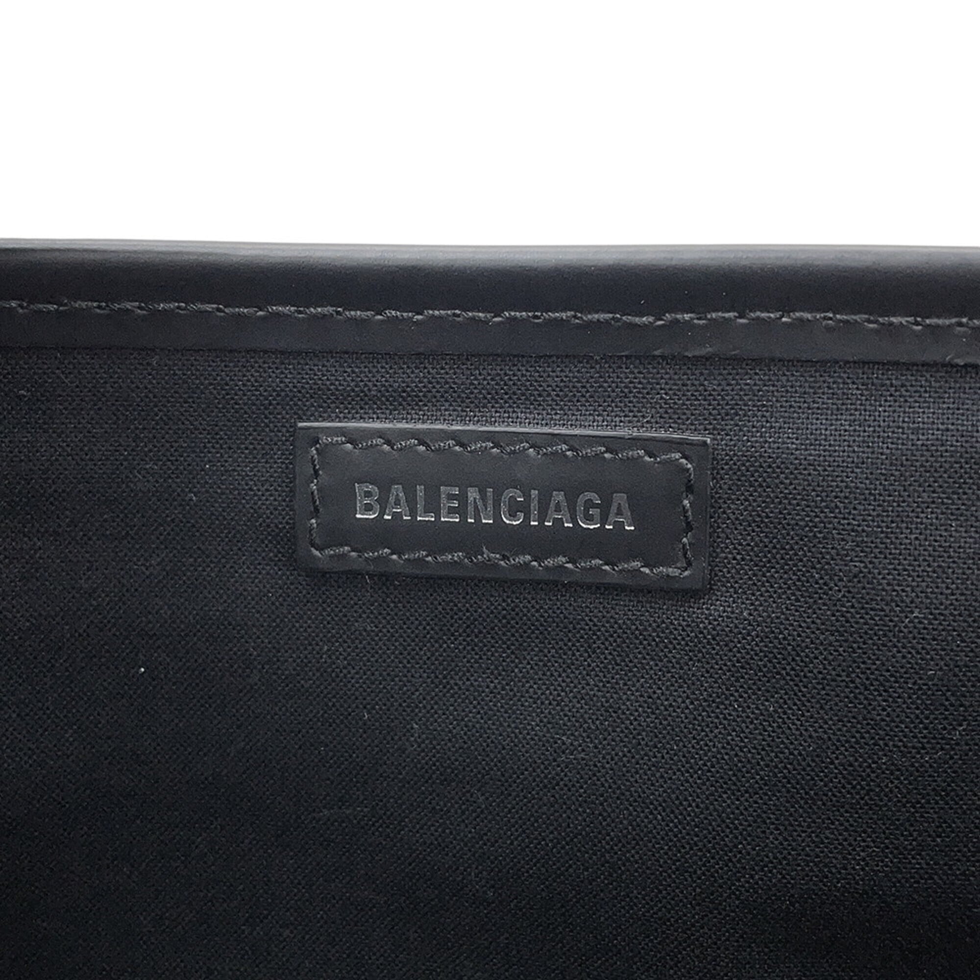 Balenciaga handbag Navy Cabas XS 390346 BALENCIAGA 2-way White Black — Like New