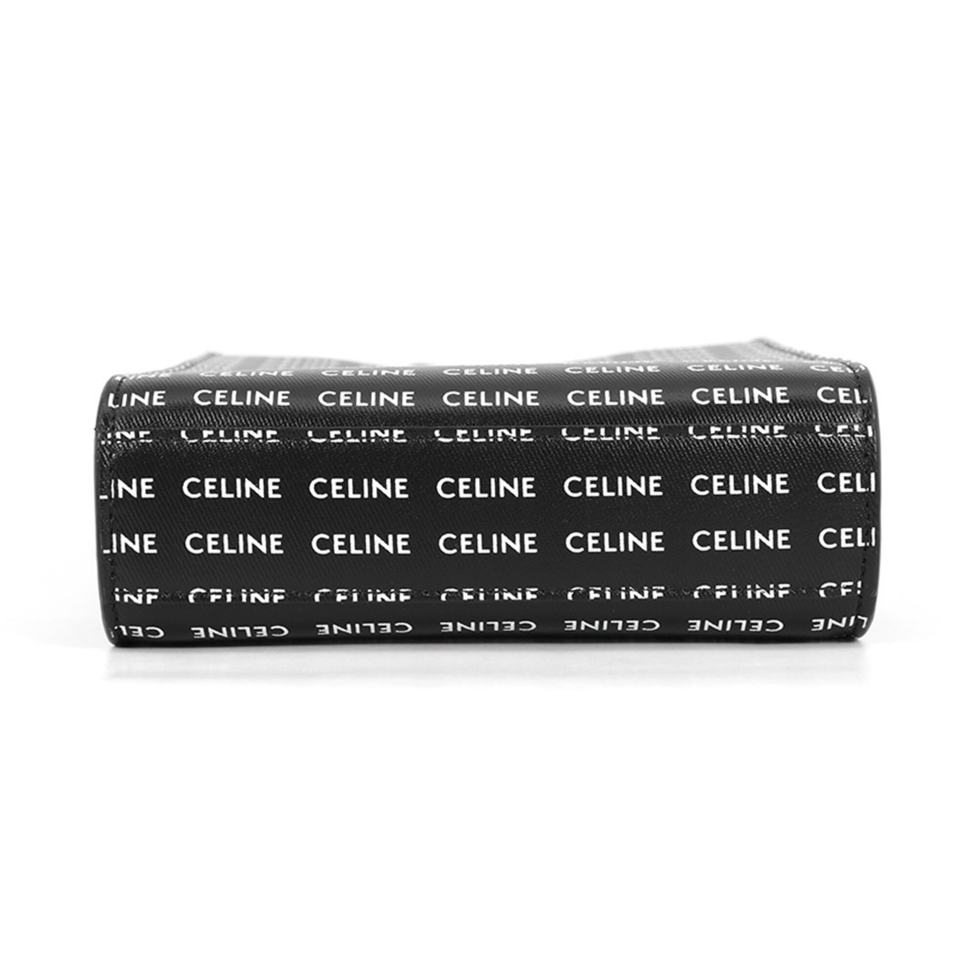Celine Mini Vertical Cabas Leather Handbag 194372DT2 CELINE 2-way Shoulder Bag Black White — Like New