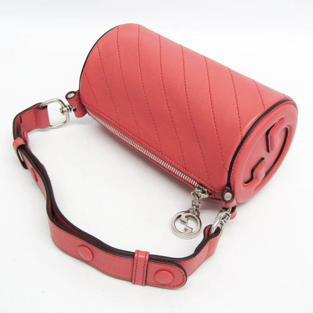 Gucci Blondie 760170 Women's Leather Handbag,Shoulder Bag Pink — Like New
