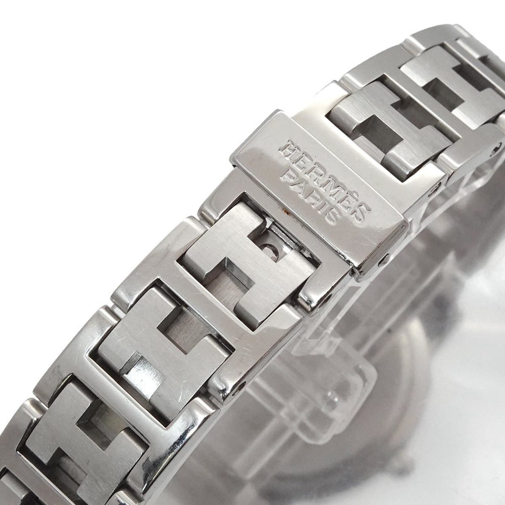 Hermes Clipper CL4 210 Women's Watch, Date Display, White Quartz Watch — Very Good