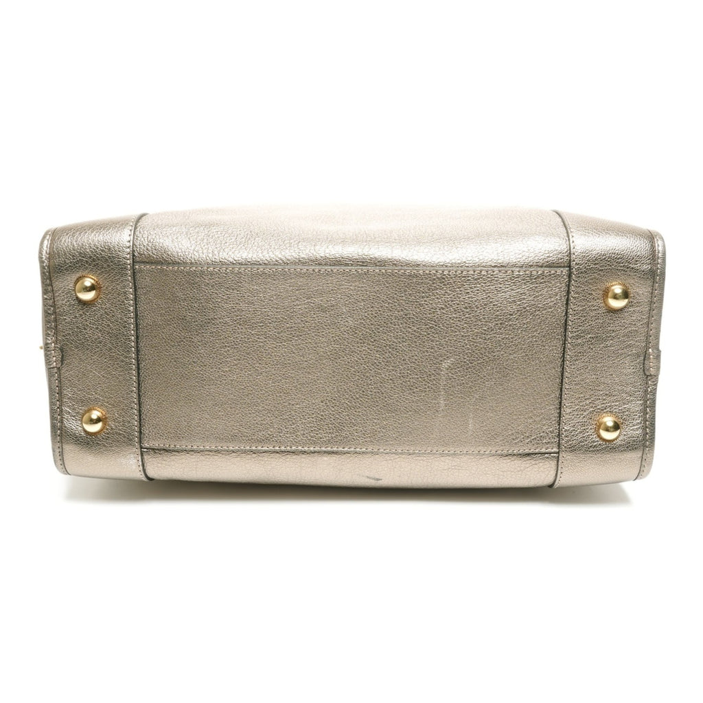 LOEWE Amazona Anagram Handbag Gold