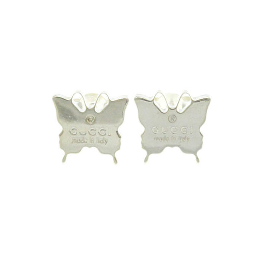Gucci Butterfly Earrings No Stone Silver 925 Stud Earrings Silver