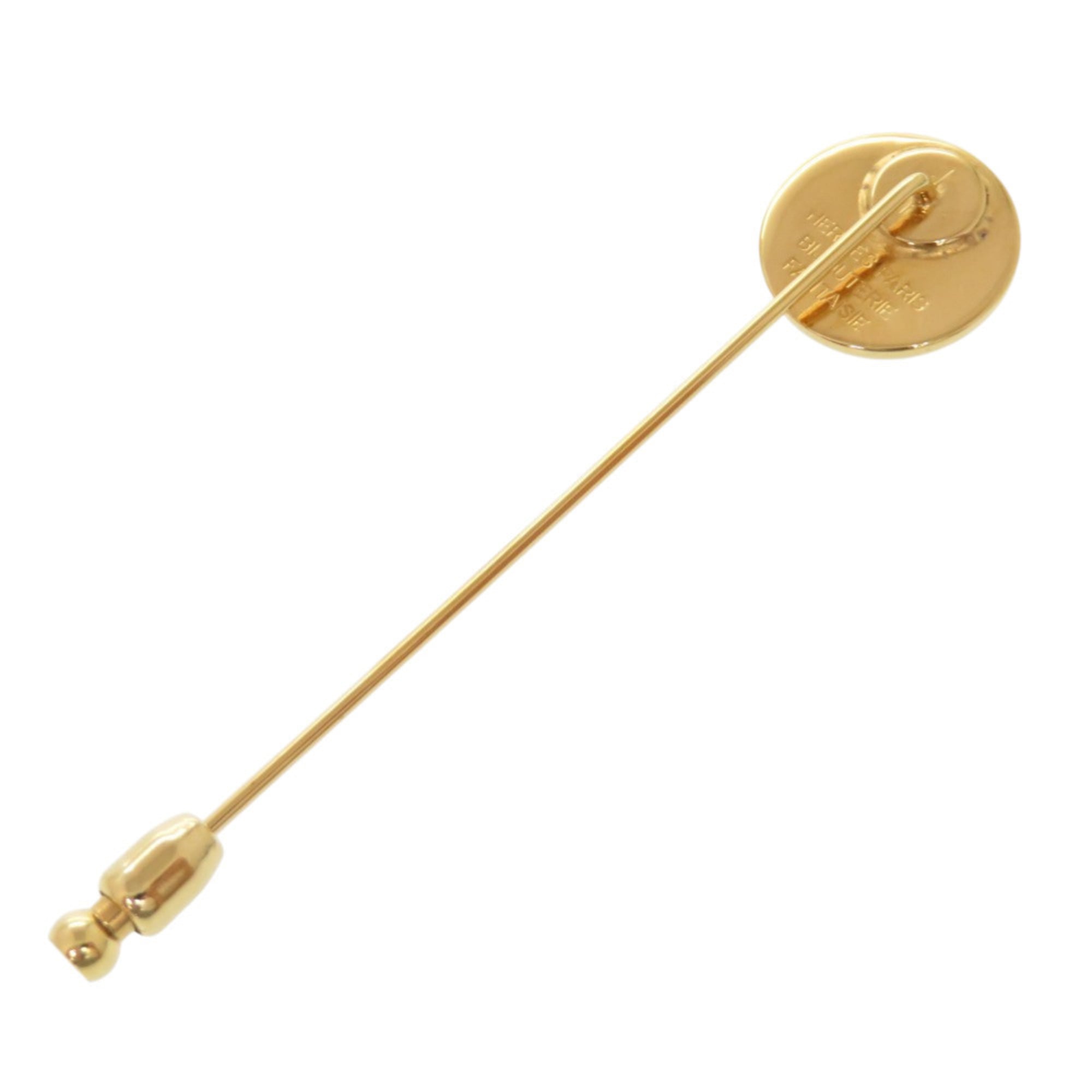 Like new Hermes Serie gold pin brooch accessory 0147 — Like New