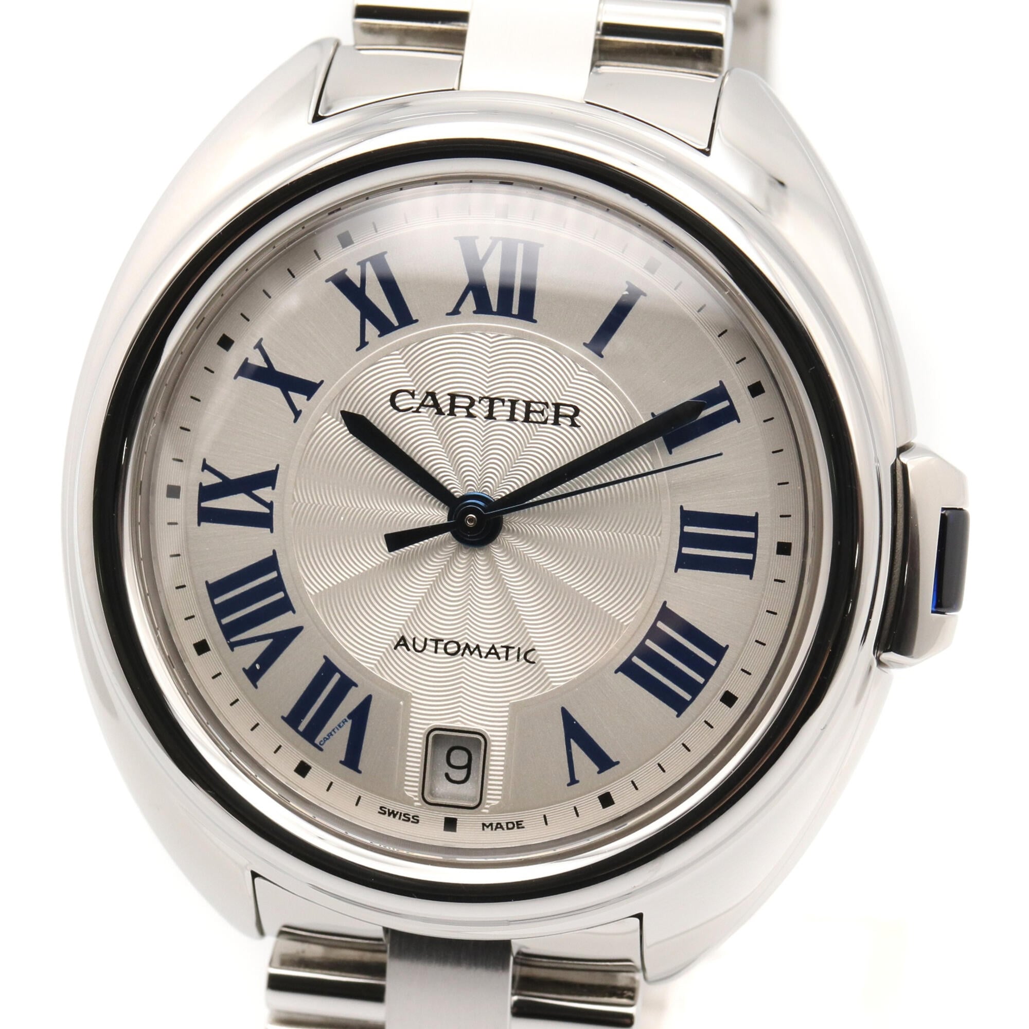 Cartier Cle de watch, stainless steel, men's, silver tone, WSCL0006 — Very Good
