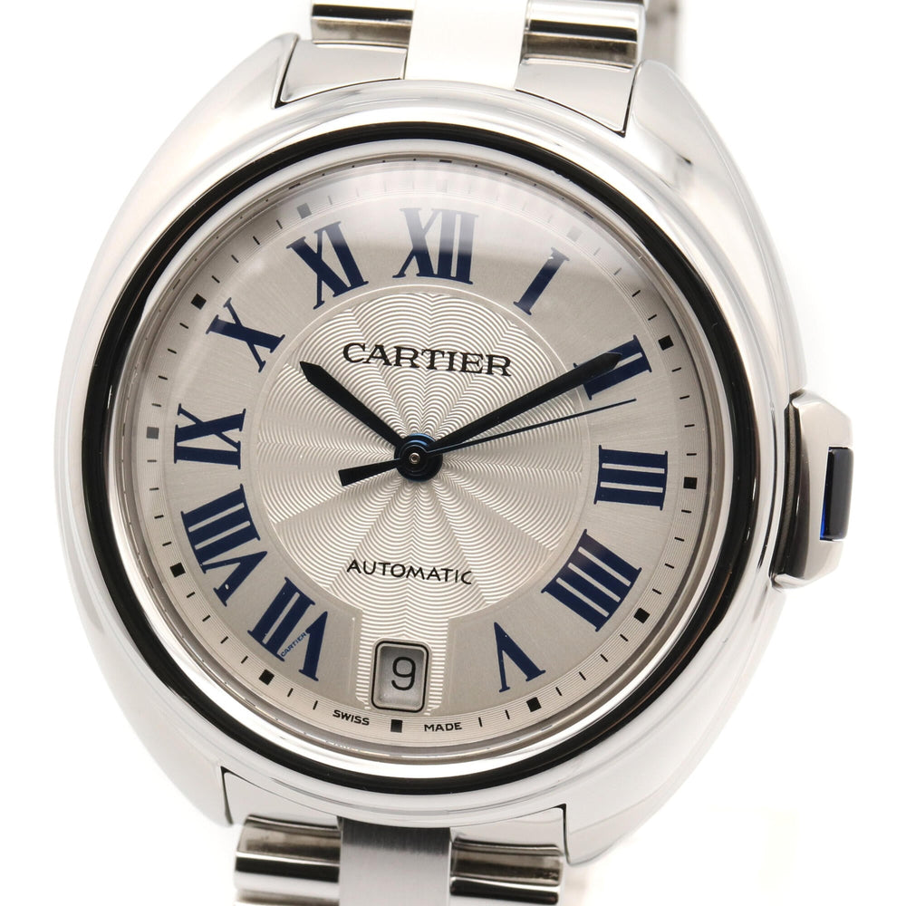 Cartier Cle de watch, stainless steel, men's, silver tone, WSCL0006 — Very Good