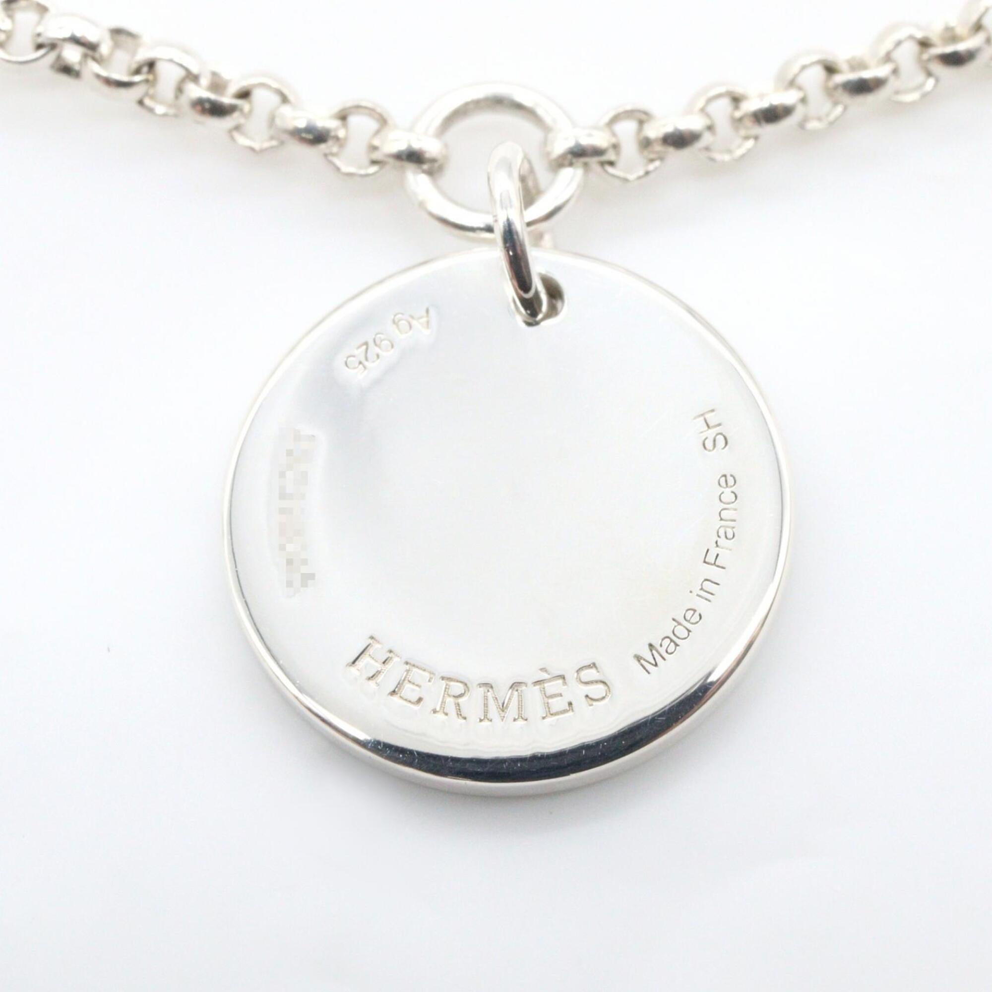 Hermes Ex-Libris Bracelet - Sterling Silver 925, 18K Pink Gold (PG) Women's Gold/Silver Tone — Like New
