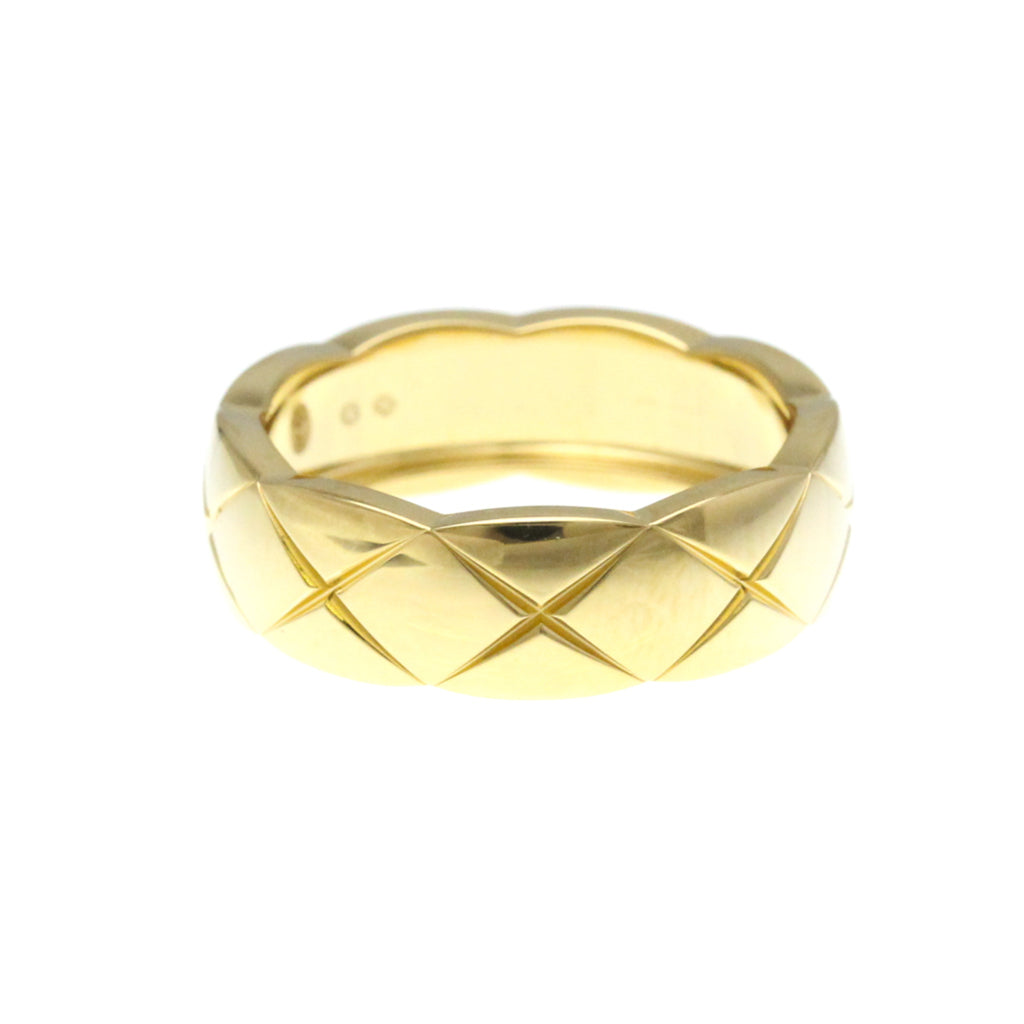Chanel Coco Crush Ring Medium Size Yellow Gold (18K) Fashion No Stone Band Ring Gold