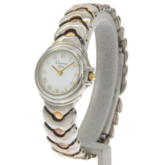 Christian Dior Watch Stainless Steel Quartz Analog White Dial Women's — Good