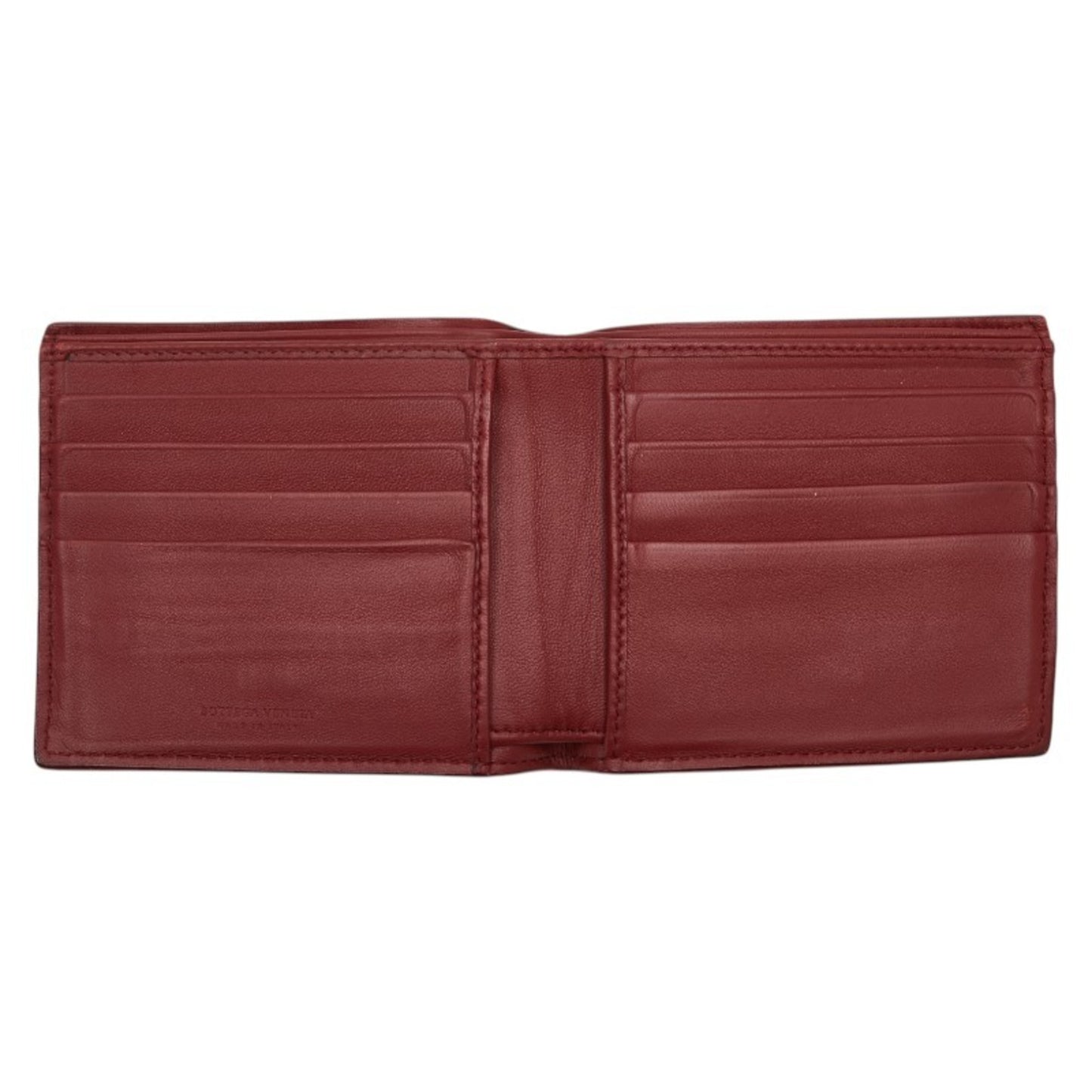 Bottega Veneta Intrecciato Bi-fold Wallet in Blue, Green, and Red Leather for Women