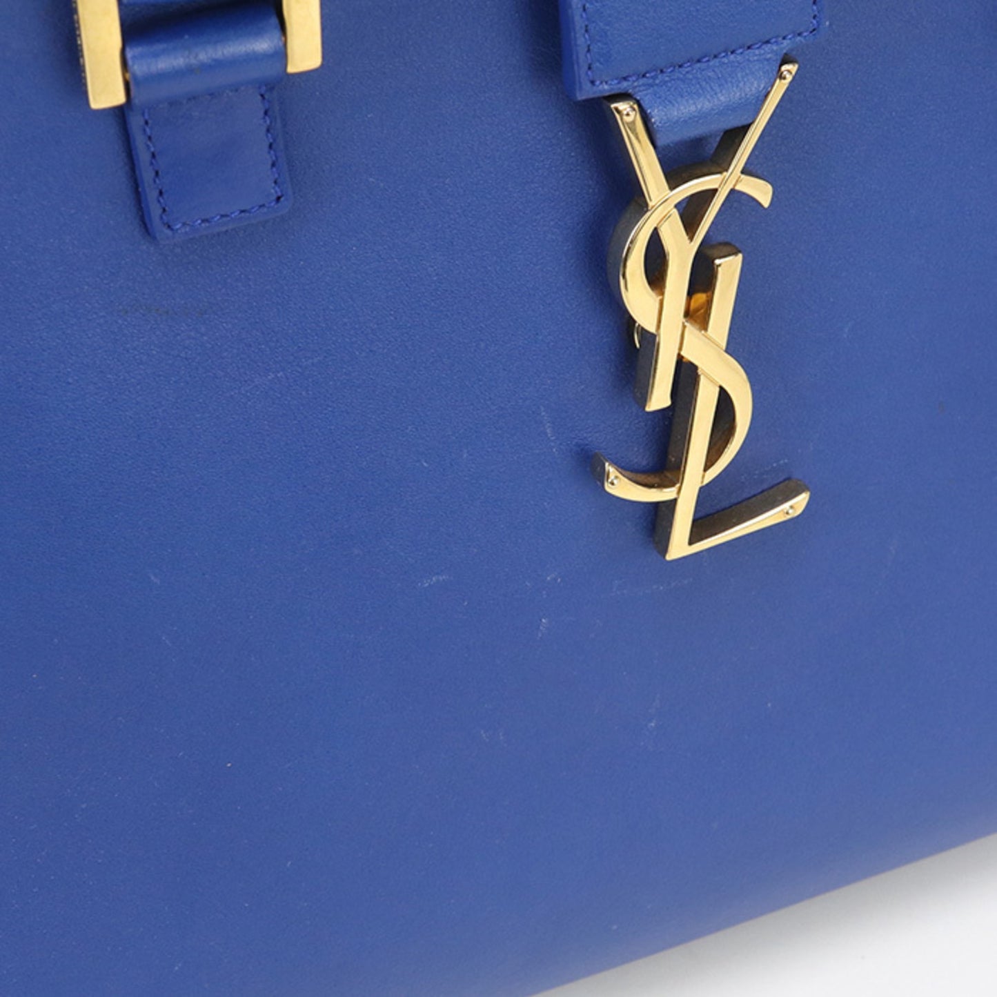 SAINT LAURENT Saint Laurent Handbag 357395 2-Way Monogram Cabas Handbag, Women's, Blue