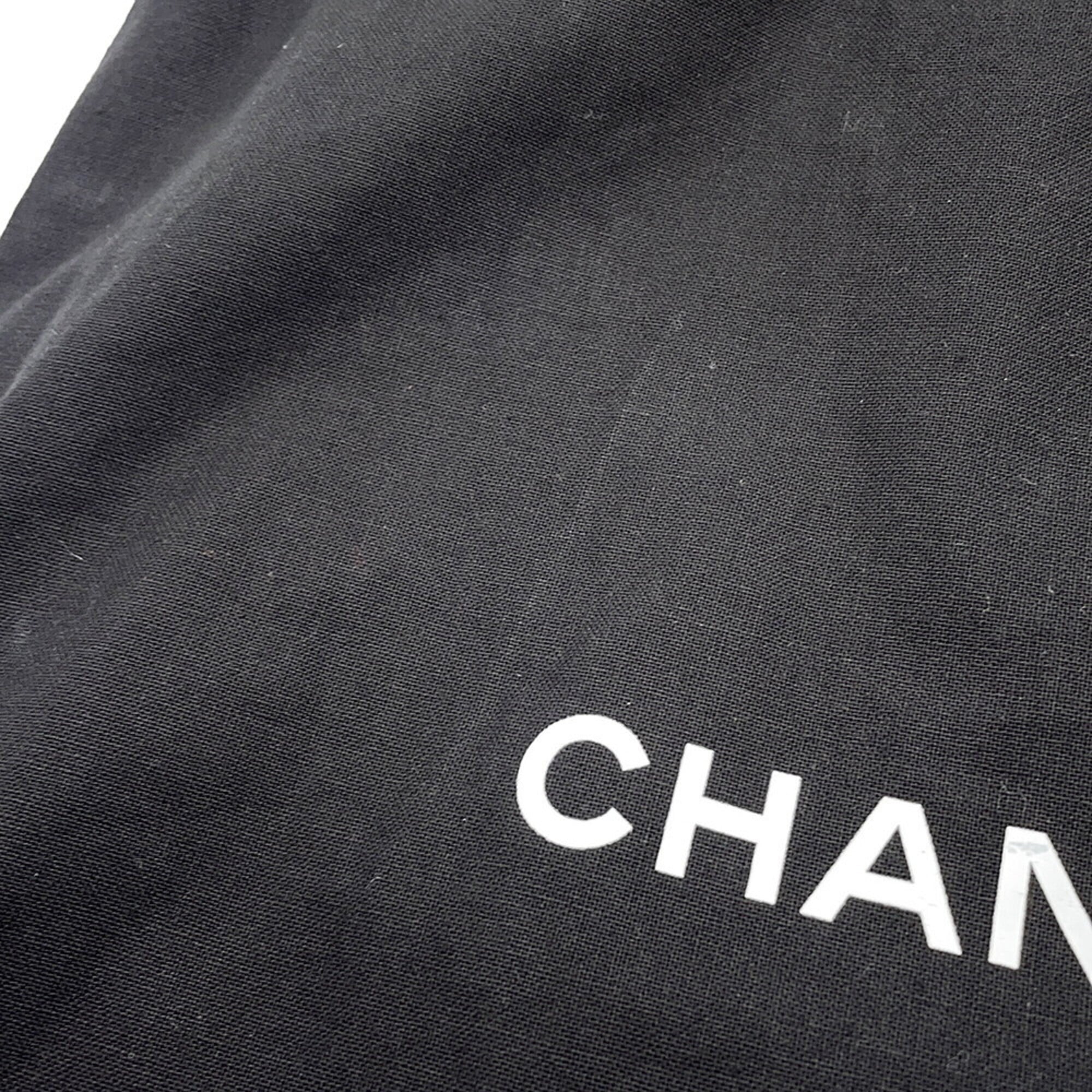 Chanel Chain Shoulder Bag Matelassé Coco Mark Lambskin AP2271 CHANEL Black Handbag Women's — Like New