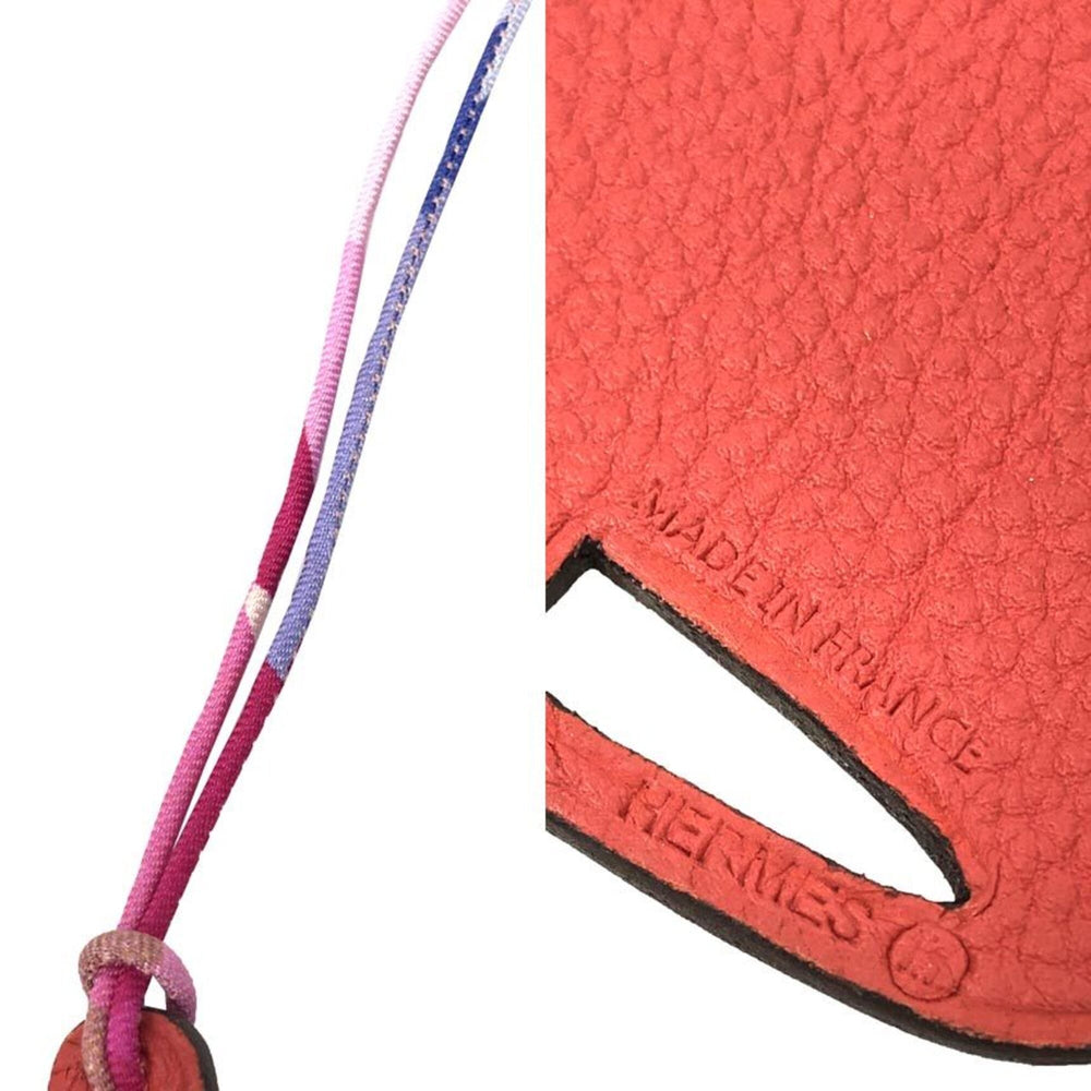 Hermes Petit H Bell Bag Charm, Bell, Taupe x Red — New - Store Return