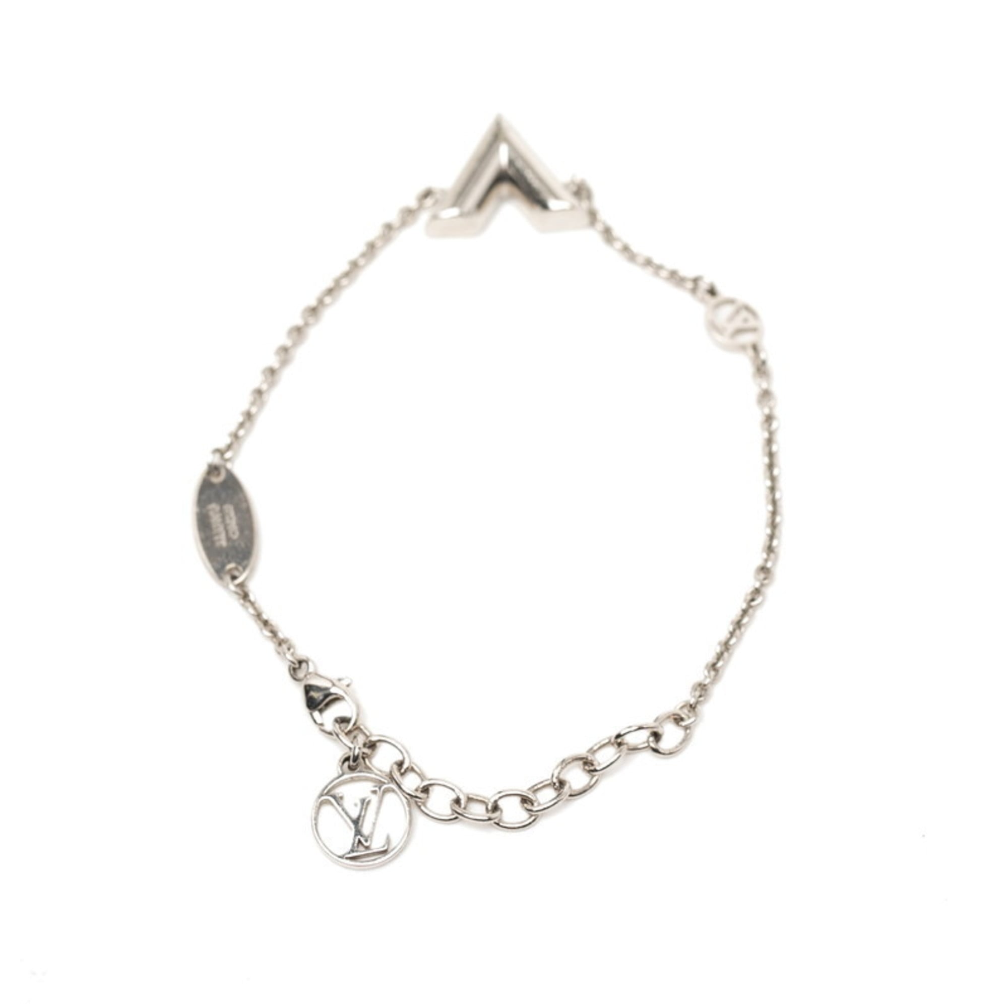 Louis Vuitton Essential V Bracelet M63198 Silver Metal Women's LOUIS VUITTON