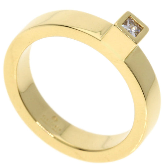 GUCCI 1P Diamond Ring, 18K Yellow Gold, Women's