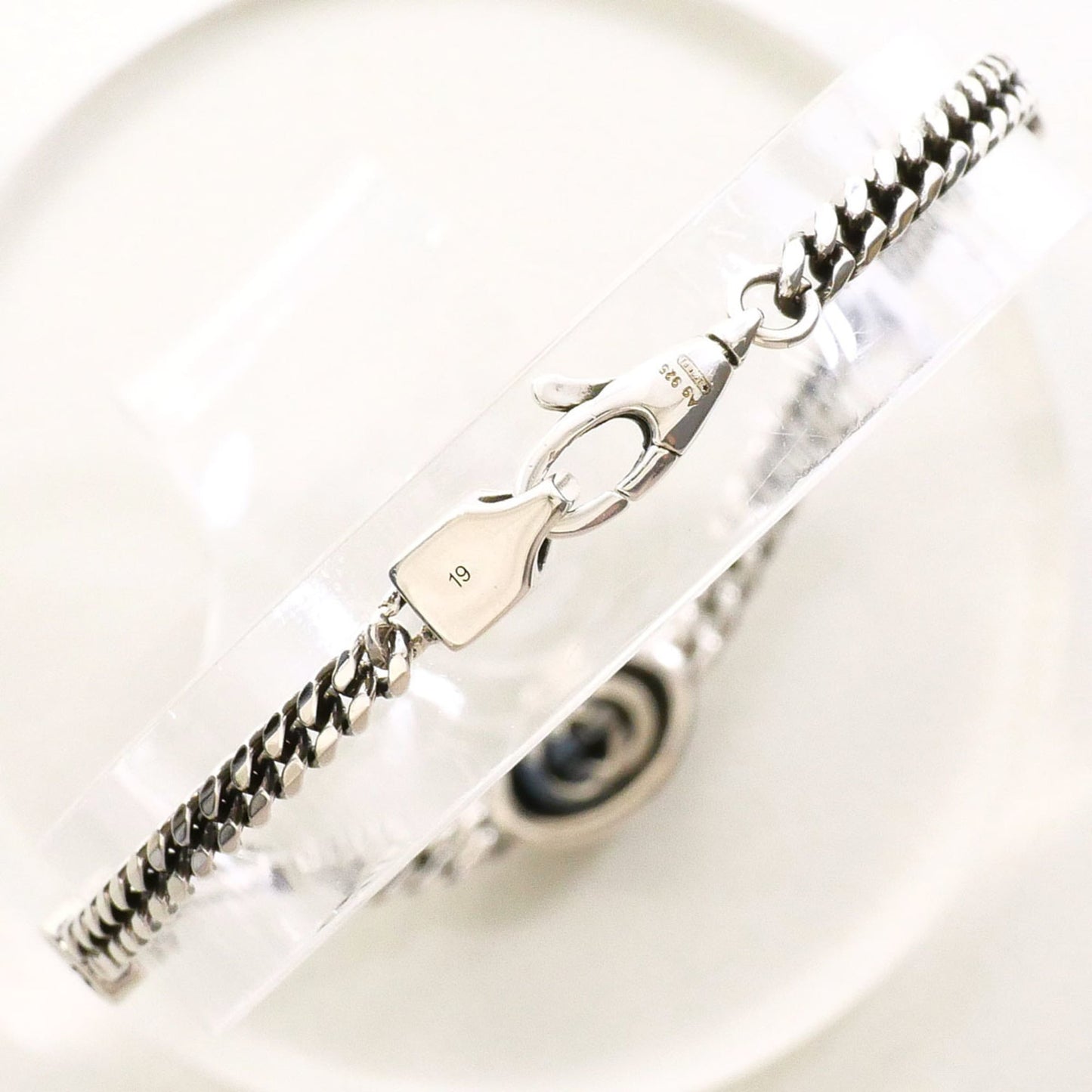 Gucci 925 Sterling Silver Bracelet, Total Weight: Approx. 5.5g, 19.5cm, Like New