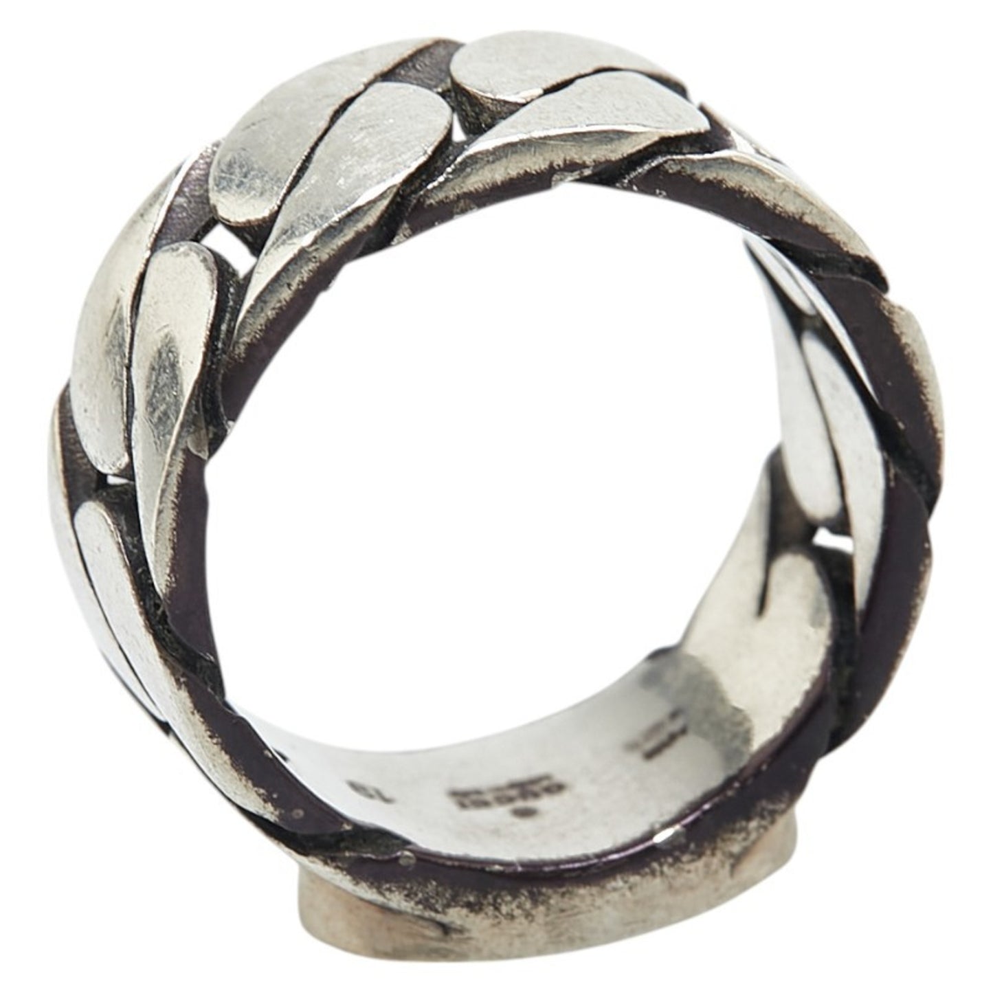 Gucci Interlocking G Chain Ring #19 SV925 Silver Men's GUCCI