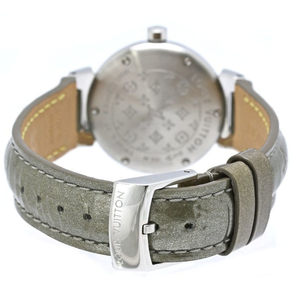 LOUIS VUITTON Tambour Disc PM Diamond Q12MU0 Women's Watch 40564 — Very Good