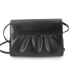 Gucci Double G Shoulder Handbag, Leather, Black, Gold Hardware — Like New