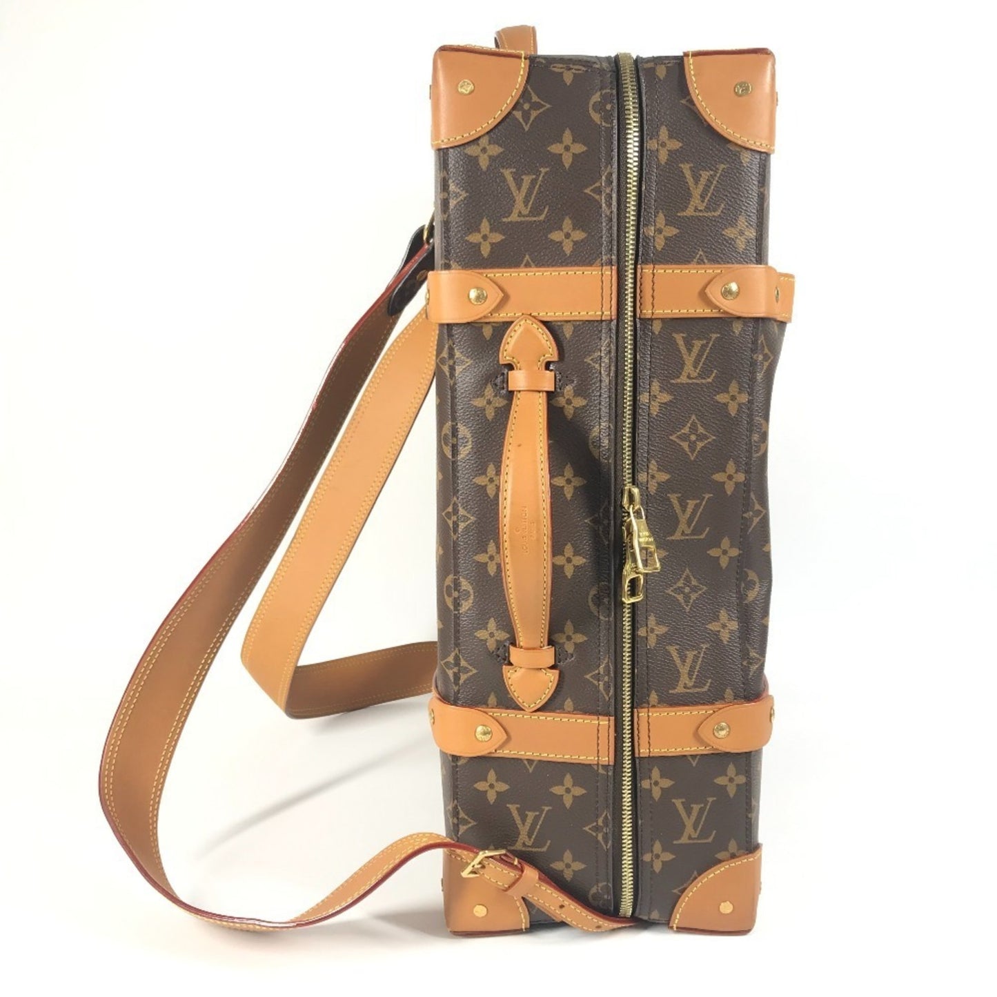 LOUIS VUITTON M44749 Monogram Soft Trunk Backpack MM Bag Box Canvas Brown Men's Women's