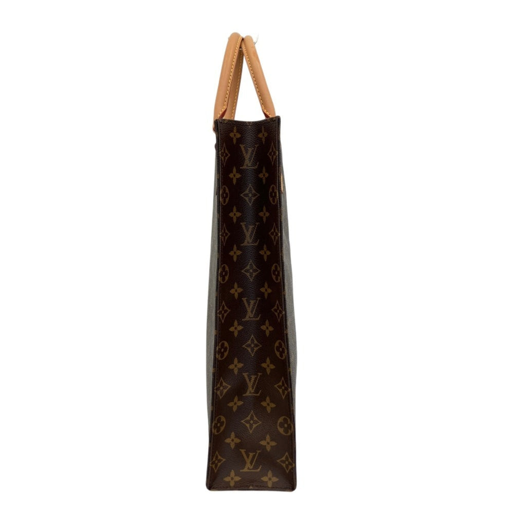 LOUIS VUITTON Louis Vuitton Monogram Sac Plat Handbag M51140 Brown Men's Women's — Like New