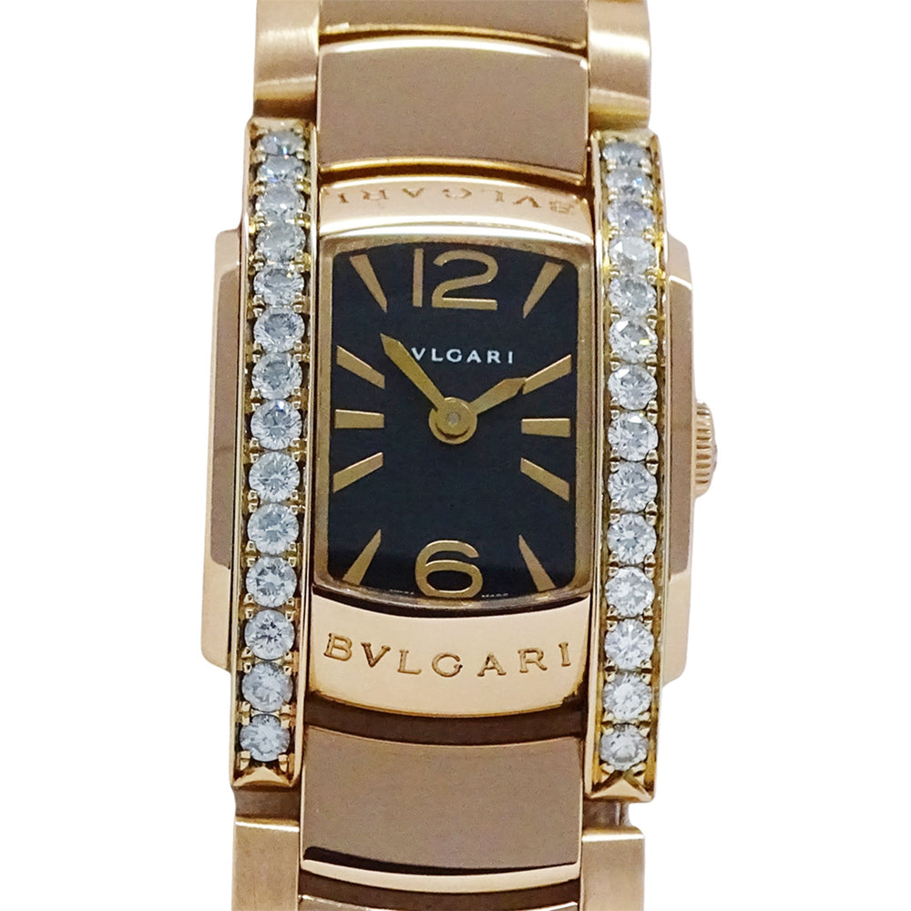 Bulgari BVLGARI Women's Watch, Brand: Assioma, Diamond Quartz, QZ, 750PG 18K Pink Gold, AAP26G — Good