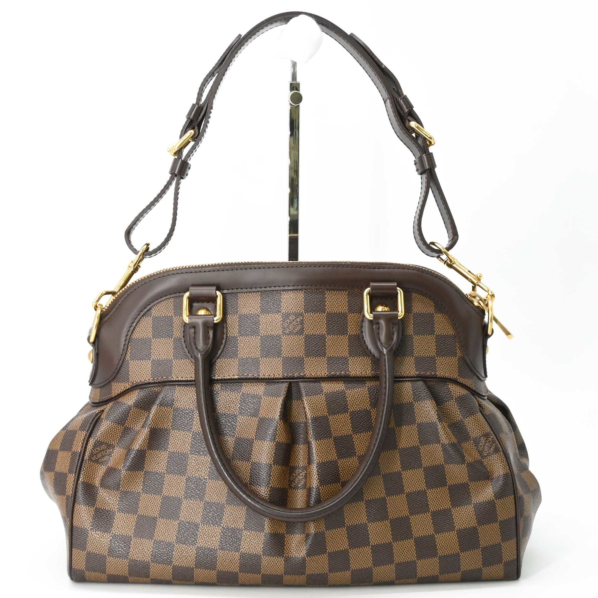 LOUIS VUITTON Trevi GM Ebene Damier Brown Shoulder Bag Handbag N51998 — Like New
