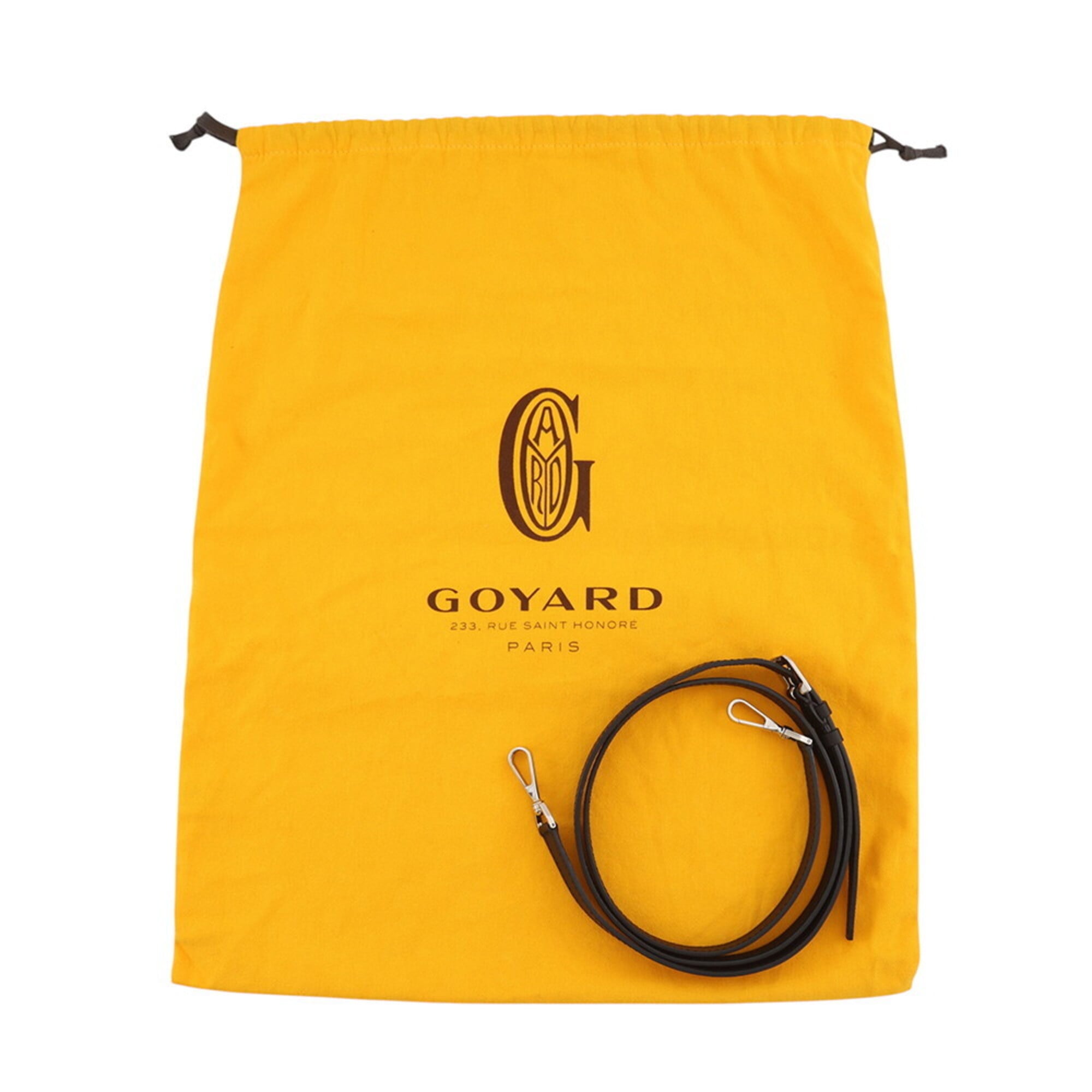 Goyard Saigon Mini Trunk Bag Wood SAIMA3MINTY01CL01P GOYARD Black 2-way Handbag — Like New