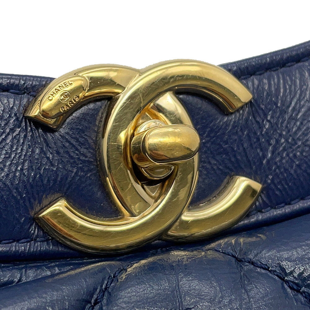 Chanel Chain Shoulder Bag, 31 Matelassé Large Aged Calfskin AS1010 2-way Handbag for Women CHANEL — Like New