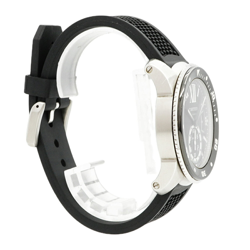 Cartier Calibre Diver 300M W7100056 Black Dial Men's Watch — Good