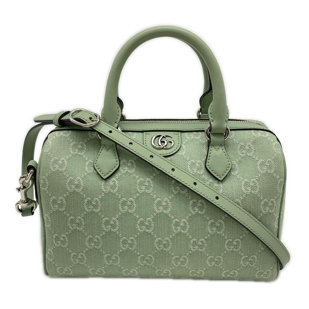 GUCCI Ophidia GG Canvas Small Boston Bag 772061 Handbag Green Women's — New - Store Return