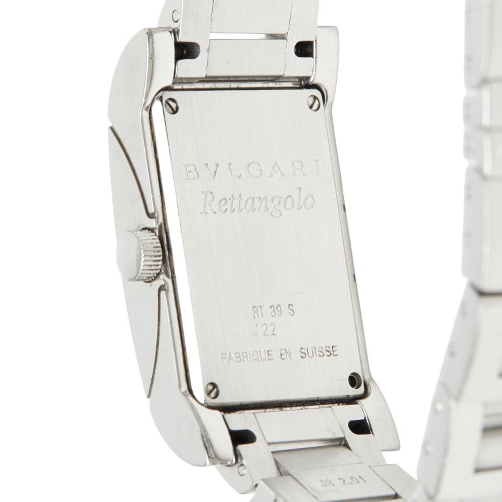 Bulgari Rettangolo Watch RT39S Quartz White Dial Stainless Steel Women's BVLGARI — Good