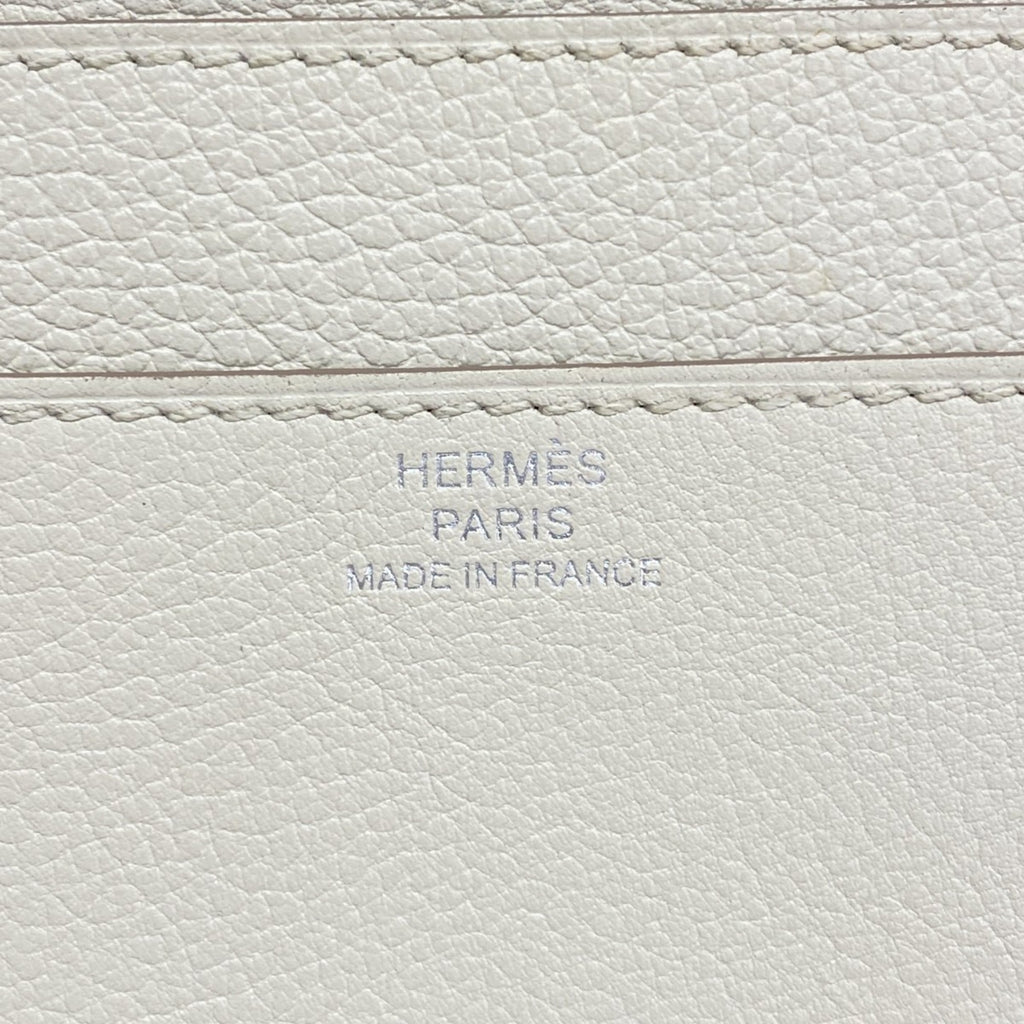 Hermes Hermès Tuttenman Evercolor Beton Long Wallet with Double Stamp for Women