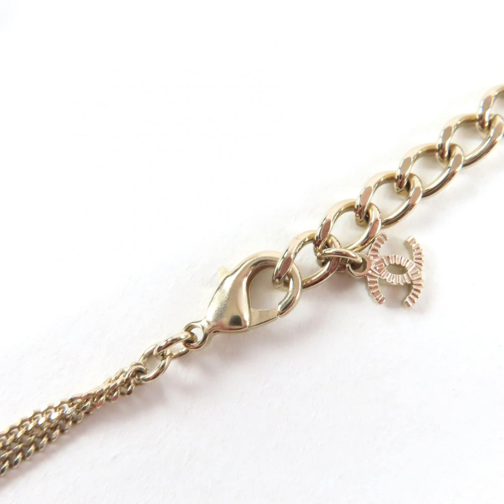 CHANEL A22K Coco Mark Cube Necklace Pendant, Gold, Made in Italy, Weight: 15g, Women's — Like New