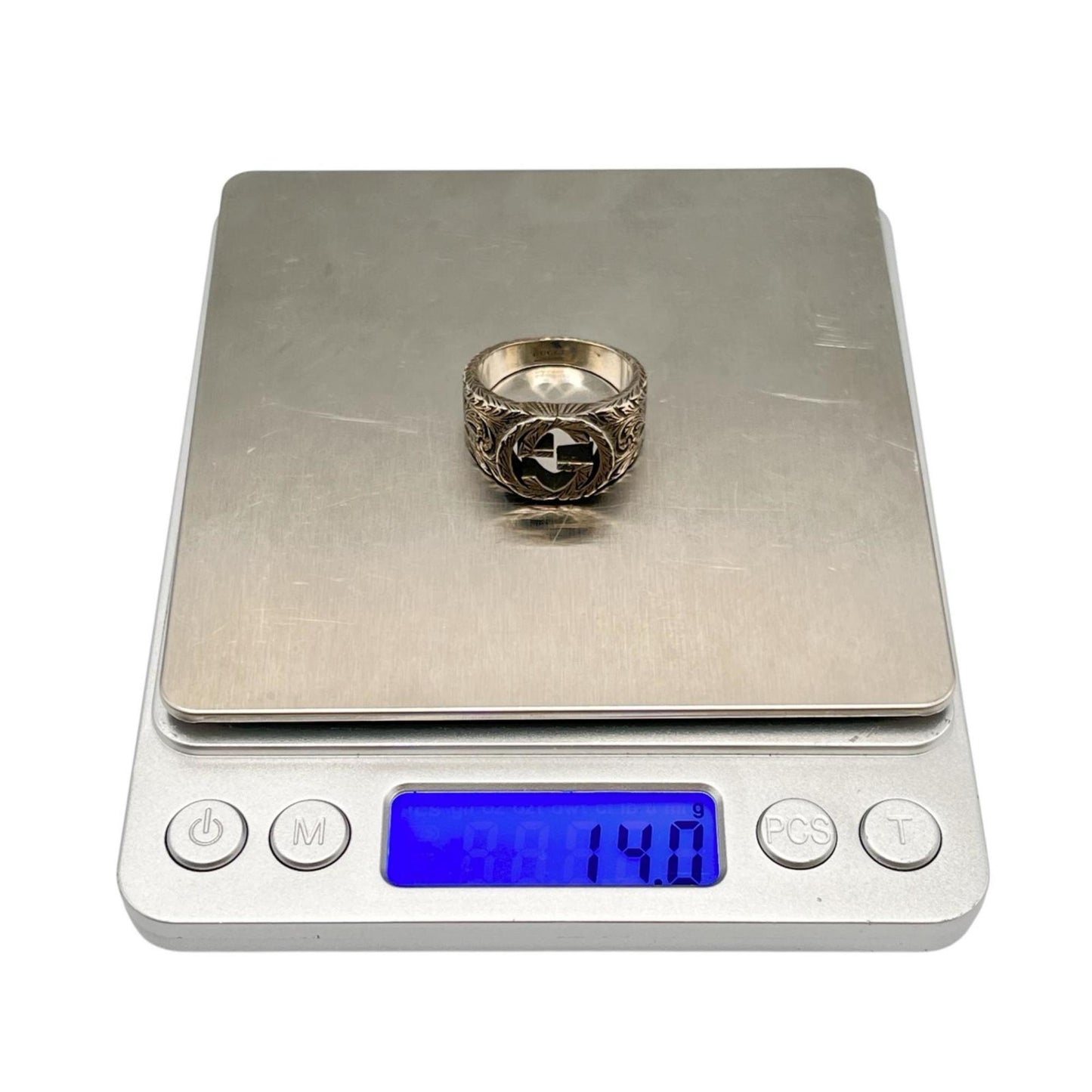 Gucci Interlocking G Ring in Sterling Silver (925) for Men