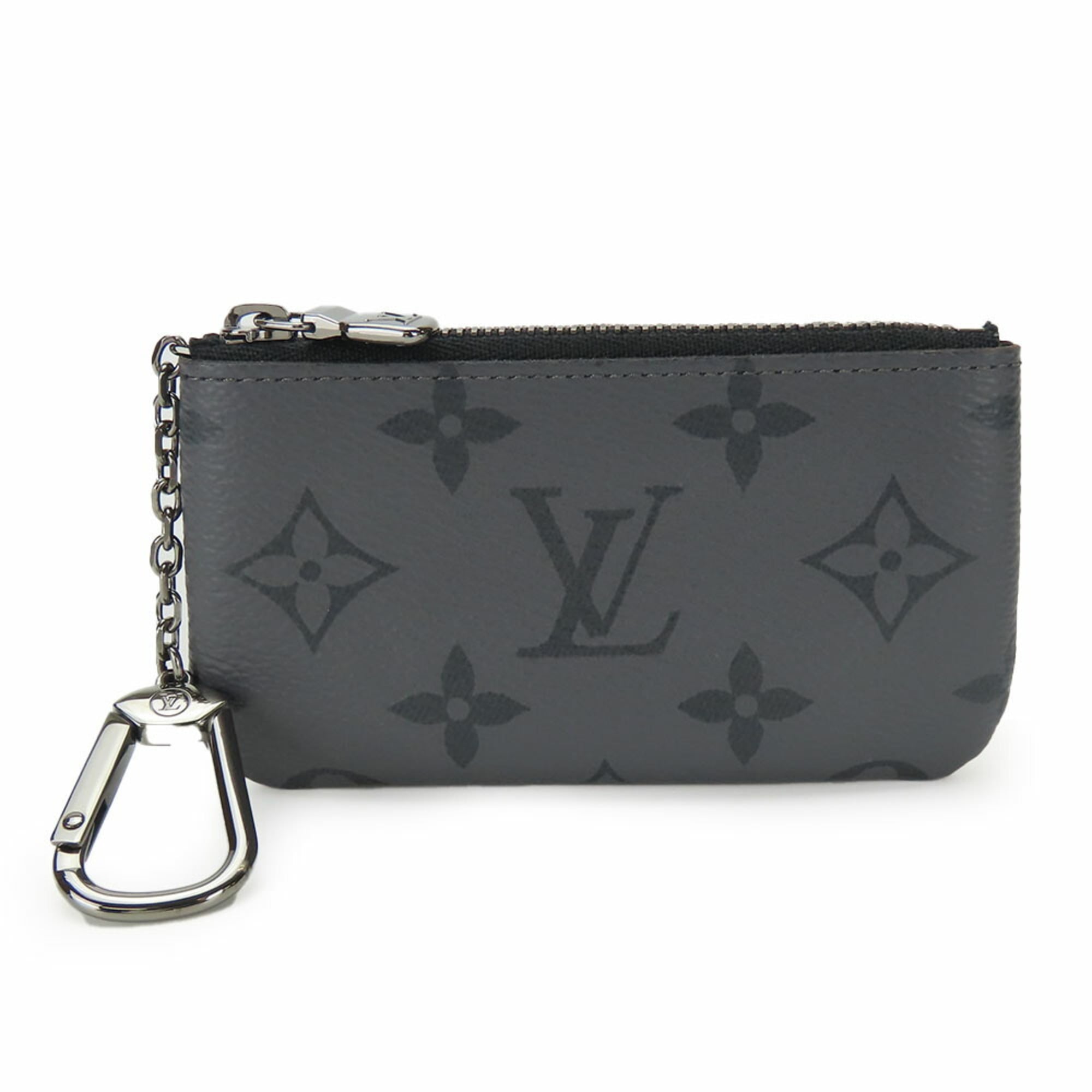 Louis Vuitton Wallet/Coin Case Pochette Cle M80905 Monogram Eclipse Gray Black Key Accessories Men's LOUIS VUITTON